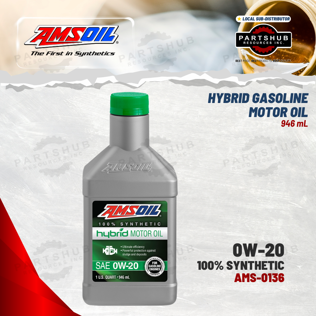 AMSOIL 0W-20 100% SYNTHETIC HYBRID GASOLINE MOTOR OIL 946mL