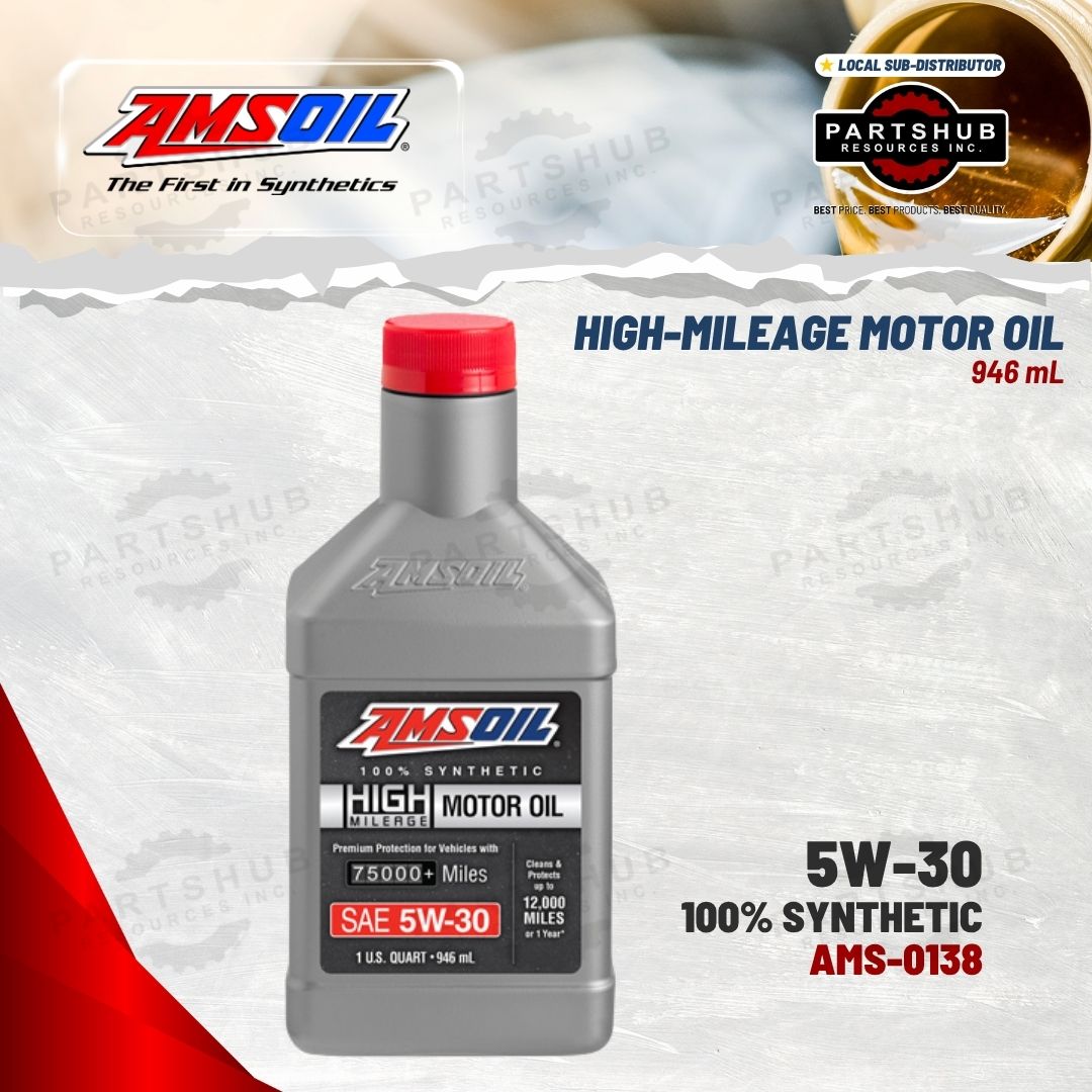 AMSOIL 5W-30 HIGH-MILEAGE MOTOR OIL 946mL