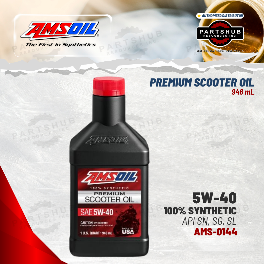 AMSOIL 5W-40 SYNTHETIC PREMIUM SCOOTER OIL 946mL
