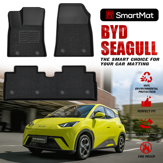 SmartMat Dual Layer Car Mat 2 Rows for BYD Seagull 2023 up to latest