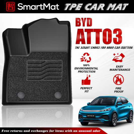 SmartMat Dual Layer Car Mat 2 Rows for BYD Atto 3 2023 up to latest