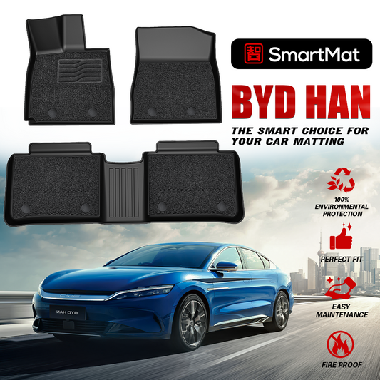 SmartMat Dual Layer Car Mat 2 Rows for BYD Han 2023 up to latest