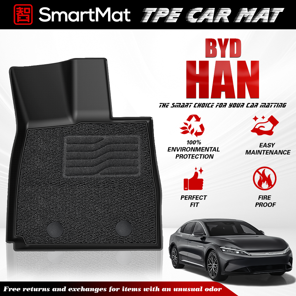 SmartMat Dual Layer Car Mat 2 Rows for BYD Han 2023 up to latest
