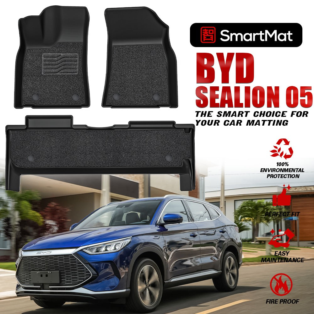SmartMat Dual Layer Car Mat 2 Rows for BYD Sealion 5 Song Pro 2023 up to latest