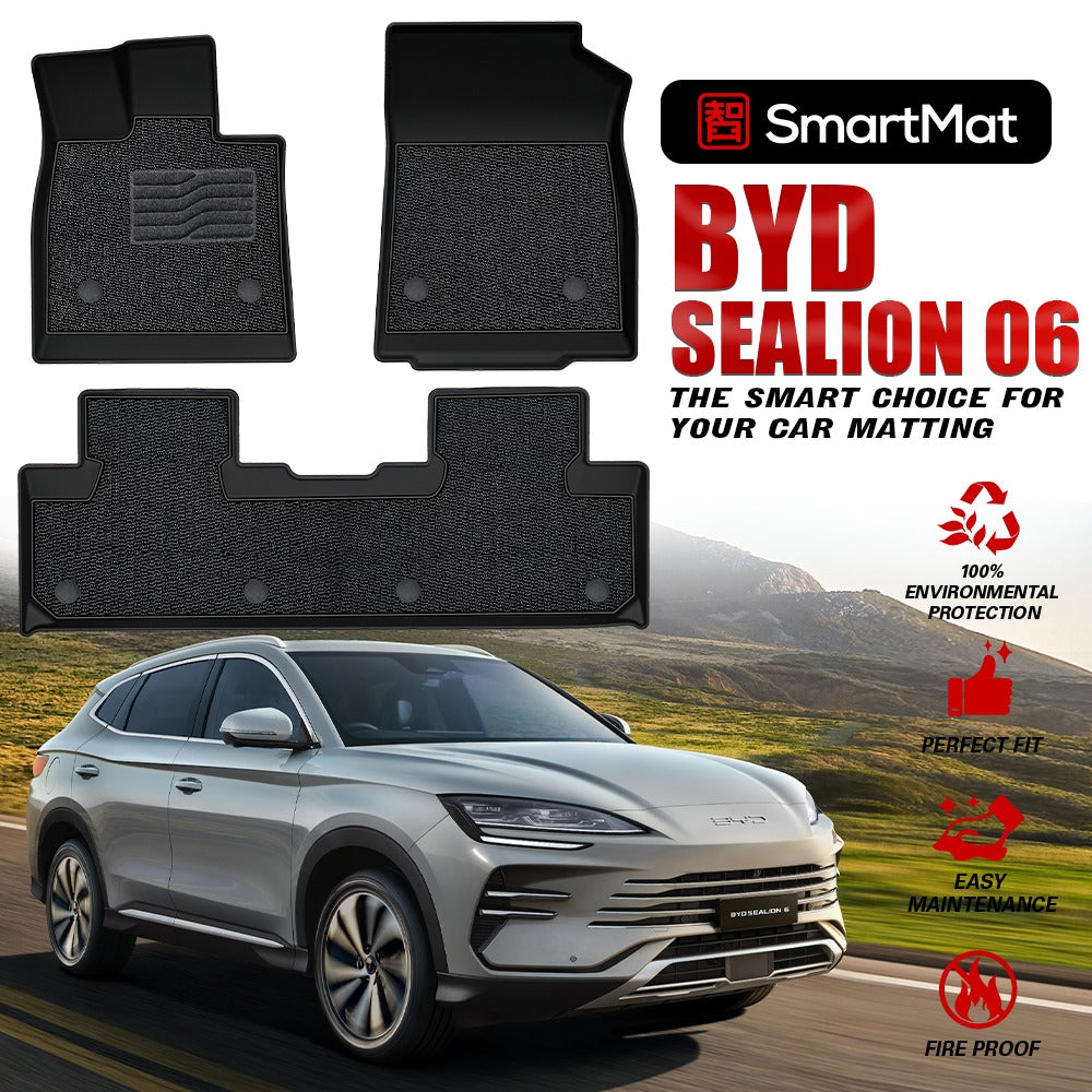 SmartMat Dual Layer Car Mat 2 Rows for BYD Sealion 6 Song Plus 2023 up to latest