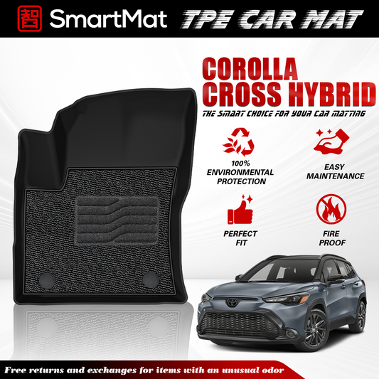 SmartMat Dual Layer Car Mat 2 Rows for Toyota Corolla Cross Hybrid 2022 up to latest