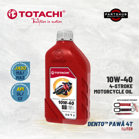 TOTACHI 10W-40 DENTO™ Pawa 4T 4-STROKE MOTORCYCLE OIL 1L