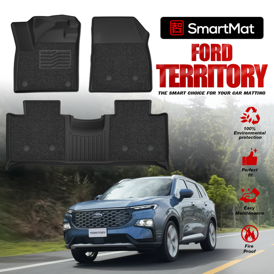 SmartMat Dual Layer Car Mat 2 rows for Ford TERRITORY 2023 up to latest