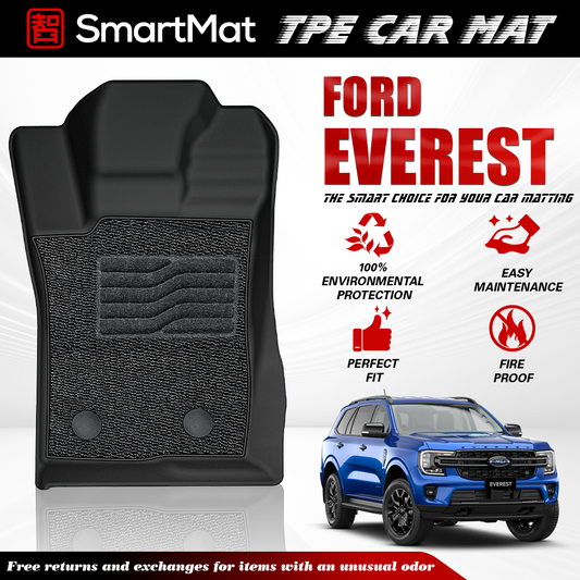 SmartMat Dual Layer Car Mat 3 Rows for Ford Next-Gen Everest 2023 up to latest