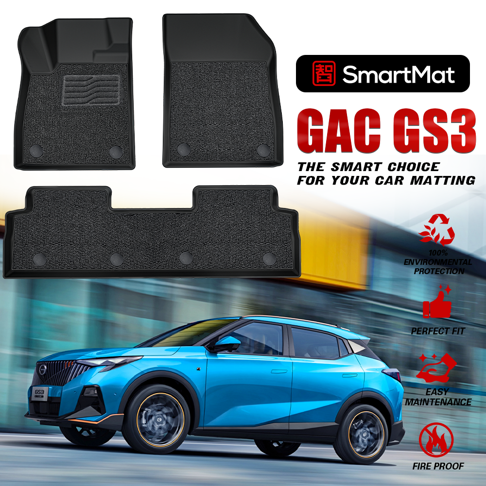 SmartMat Dual Layer Car Mat 2 Rows for GAC GS3 Emzoom 2023 up to latest