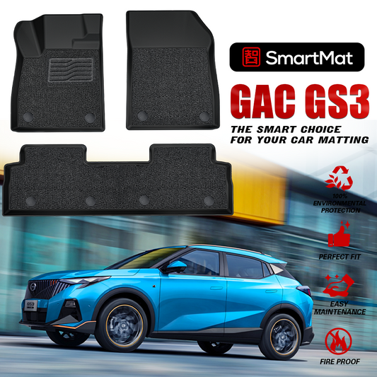 SmartMat Dual Layer Car Mat 2 Rows for GAC GS3 Emzoom 2023 up to latest