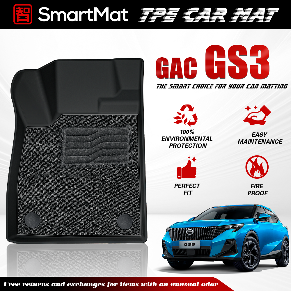 SmartMat Dual Layer Car Mat 2 Rows for GAC GS3 Emzoom 2023 up to latest