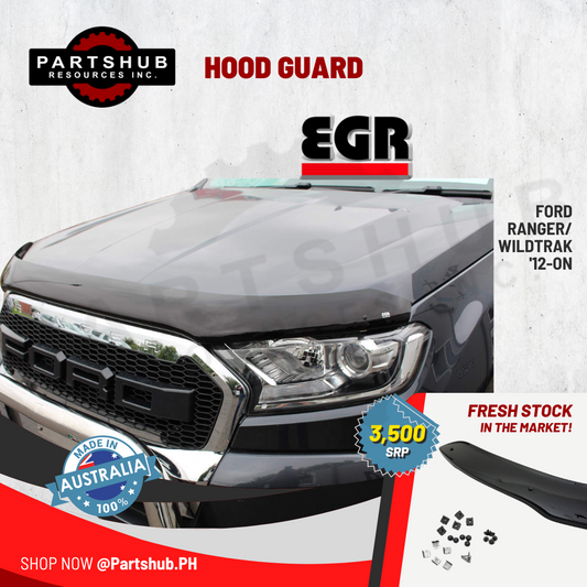 EGR HOOD GUARD (FORD RANGER/WILDTRAK '12-'22) SMOKE TYPE
