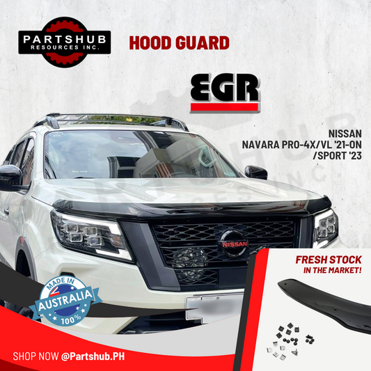 EGR HOOD GUARD (NISSAN NAVARA PRO-4X/VL/SPORT '21-ON) SMOKE TYPE