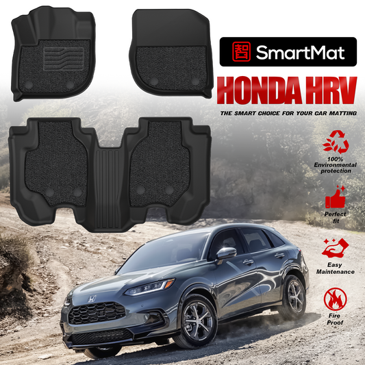 SmartMat Dual Layer Car Mat 2 rows for Honda HRV Hybrid/Gas 2022 up to latest