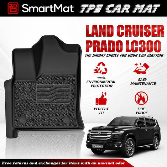 SmartMat Dual Layer Car Mat 3 Rows for Toyota Land Cruiser LC300 2021 up to latest