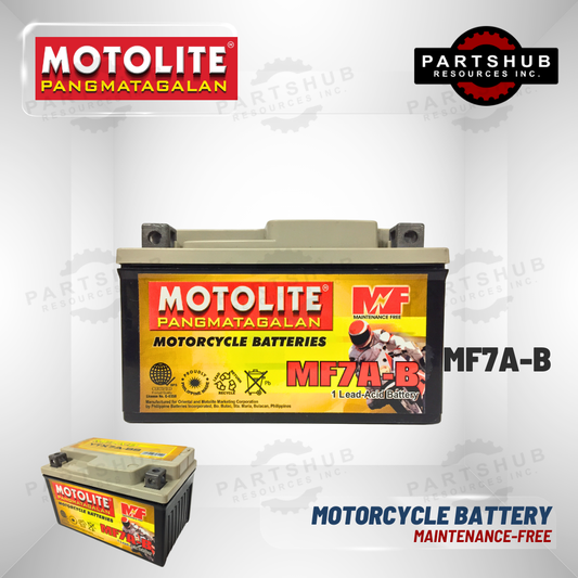 MOTOLITE MOTORCYCLE BATTERY MAINTENANCE-FREE MF7A-B (YTX7A-BS, MF7A, MF7) MOTOLITE MOTORCYCLE BATTERY MAINTENANCE-FREE MF7A-B (YTX7A-BS, MF7A, MF7)
