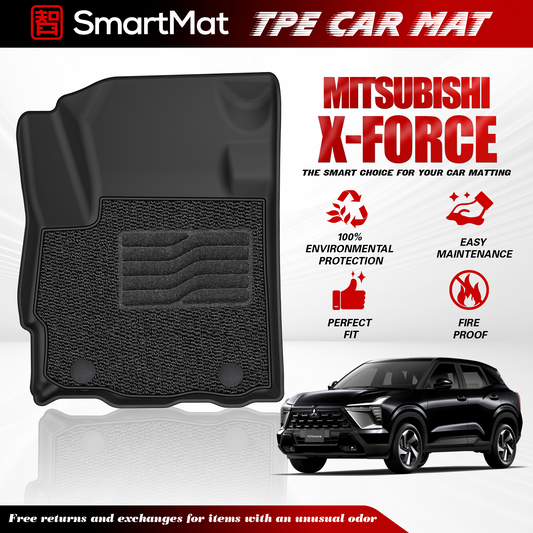 SmartMat Dual Layer Car Mat 2 rows for Mitsubishi X-FORCE 2024 up to latest