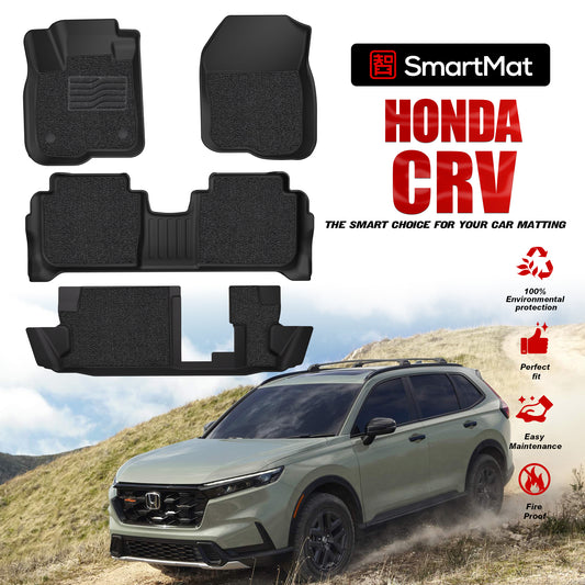 SmartMat Dual Layer Car Mat 3 rows for Honda CR-V Hybrid 2025 up to latest