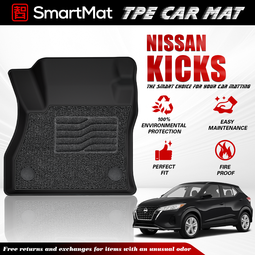 SmartMat Dual Layer Car Mat 2 Rows for Nissan Kicks 2022 up to latest