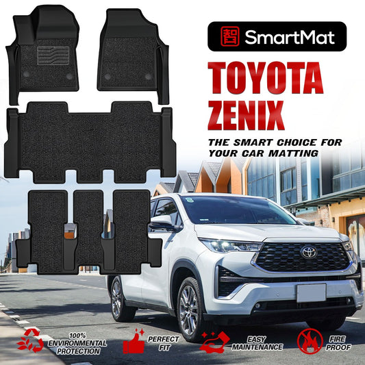 SmartMat Dual Layer Car Mat 3 Rows for Toyota Innova Zenix 2023 up to latest