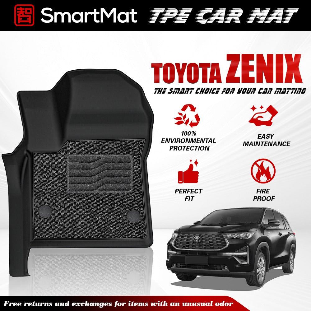SmartMat Dual Layer Car Mat 3 Rows for Toyota Innova Zenix 2023 up to latest