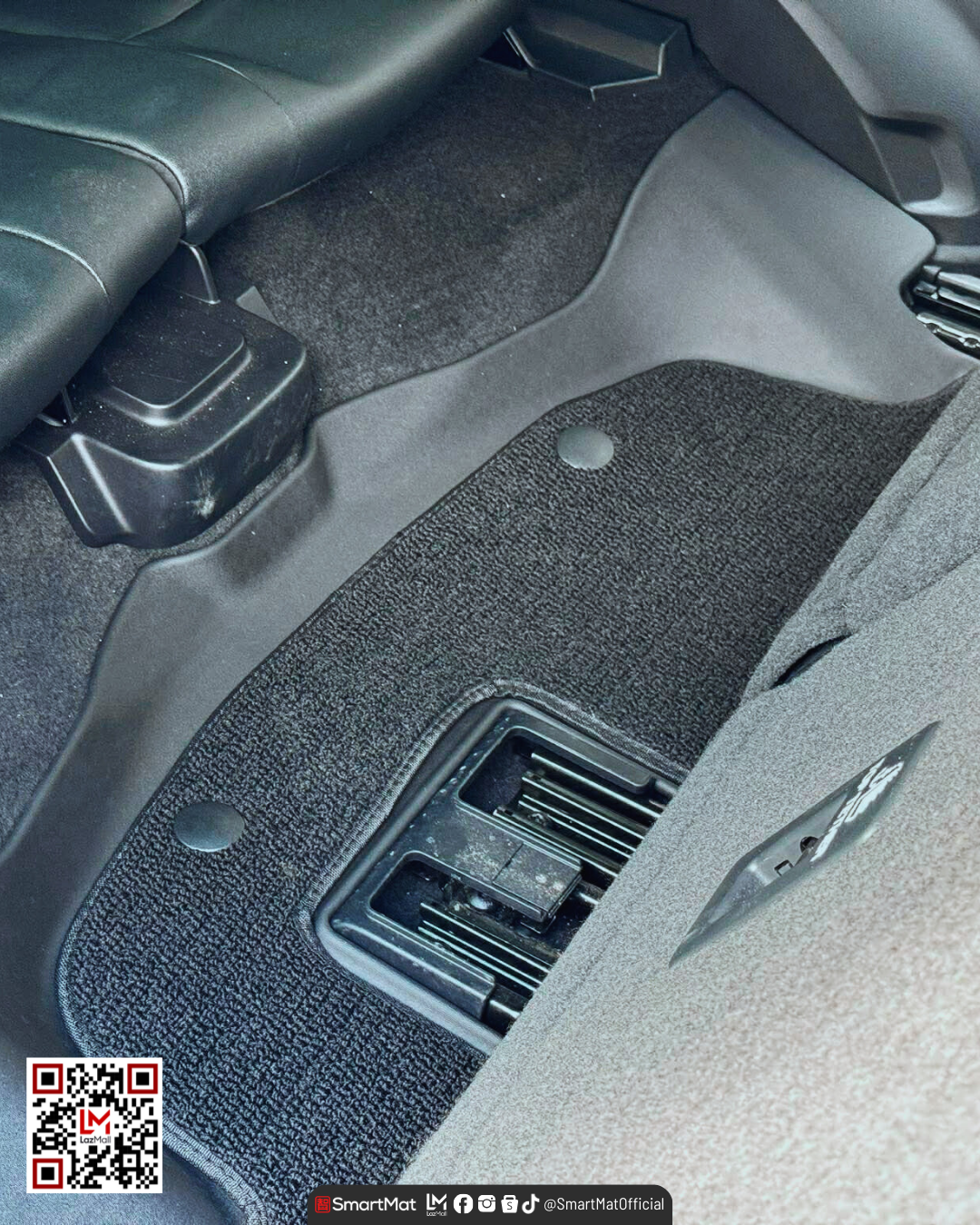 SmartMat Dual Layer Car Mat 3 Rows for Ford Next-Gen Everest/Titanium 2023 up to latest