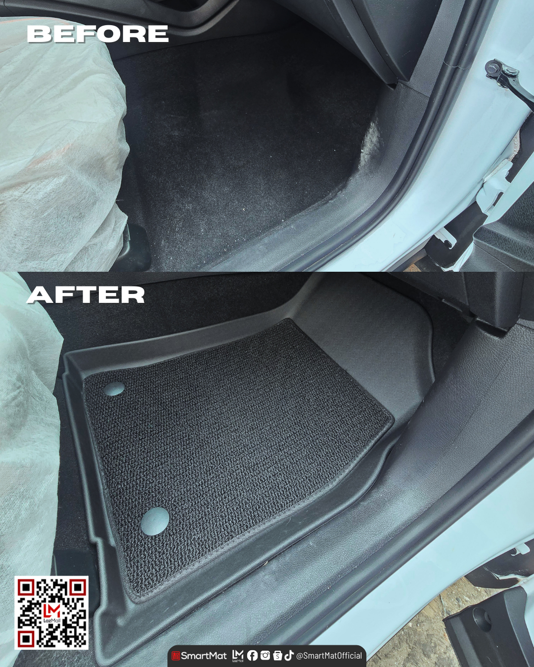 SmartMat Dual Layer Car Mat 2 Rows for BYD Sealion 5 DM-i 2023 up to latest