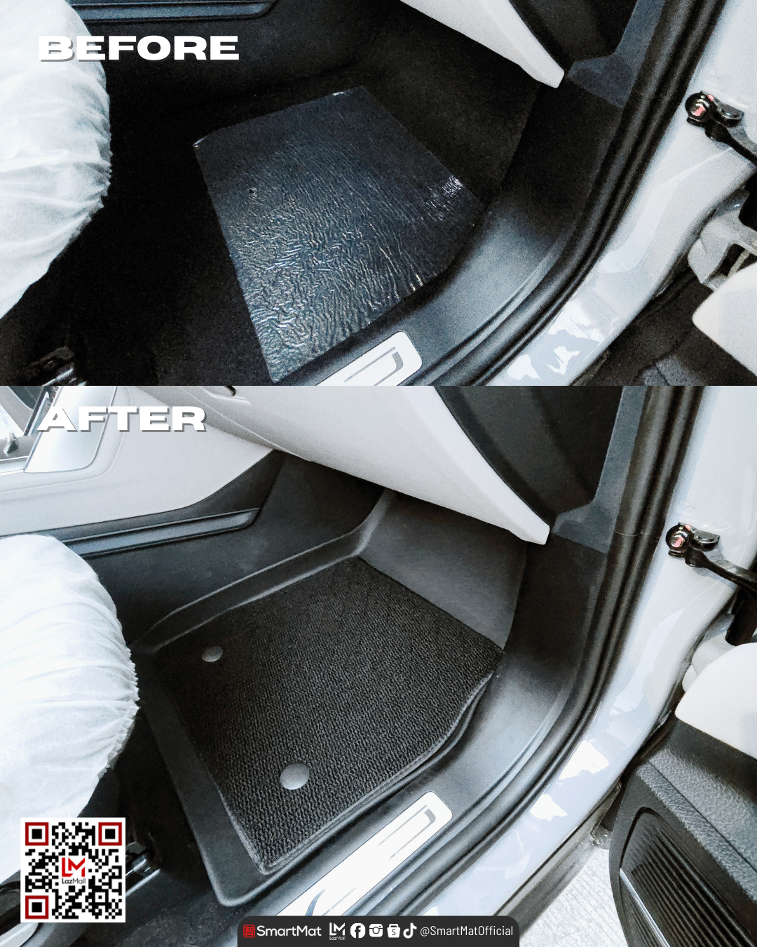 SmartMat Dual Layer Car Mat 3 Rows for BYD Tang DM-i 2024 up to latest