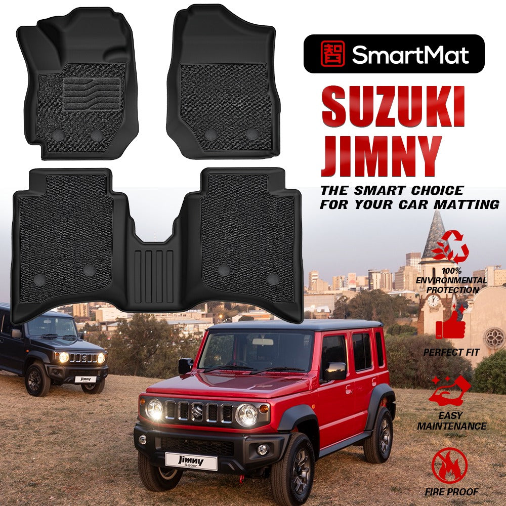 SmartMat Dual Layer Car Mat 2 Rows for Suzuki Jimny 5-Door 2024 up to latest