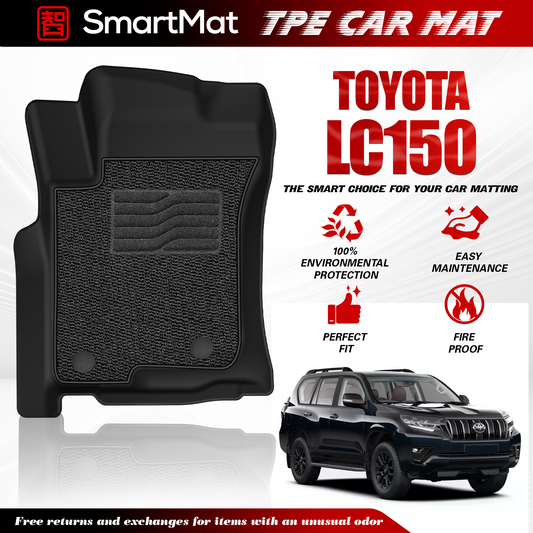 SmartMat Dual Layer Car Mat 3 rows for Toyota LAND CRUISER PRADO LC150 2023 up to latest