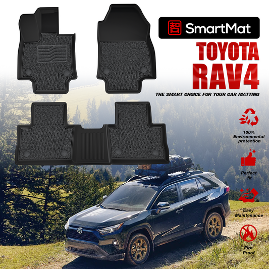 SmartMat Dual Layer Car Mat 2 rows for Toyota RAV4 2019-2025