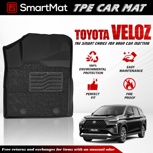 SmartMat Dual Layer Car Mat 3 Rows for Toyota Avanza/Veloz 2022 up to latest