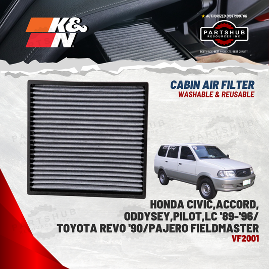 K&N CABIN FILTER (HONDA CIVIC,ACCORD,ODDYSEY,PILOT,LC '89-'96/ TOYOTA REVO '90/ PAJERO FIELDMASTER)