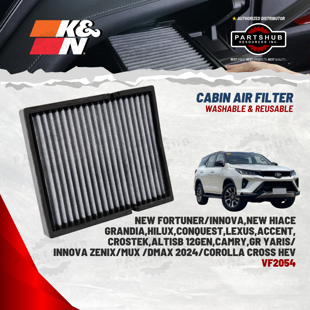 K&N CABIN FILTER (NEW TOYOTA FORTUNER,NEW HIACE GRANDIA,HILUX,CONQUEST,LEXUS,ACCENT,CROSTEK